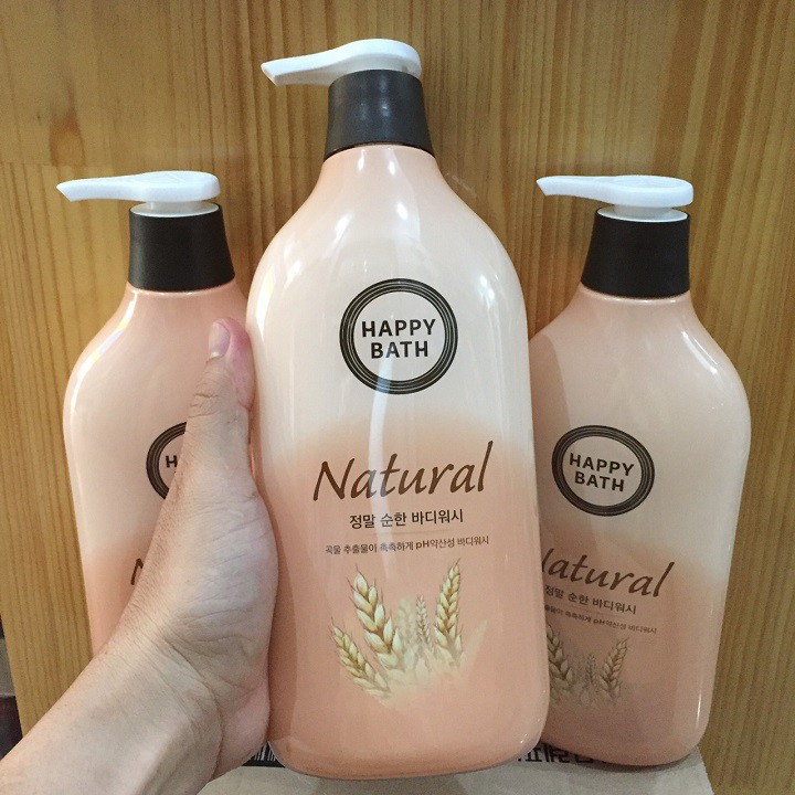 Sữa Tắm Happy Bath Lúa Mạch Hàn Quốc Chính Hãng Chai 900ml Mùi Hương Quyến Rũ Nông Nàn