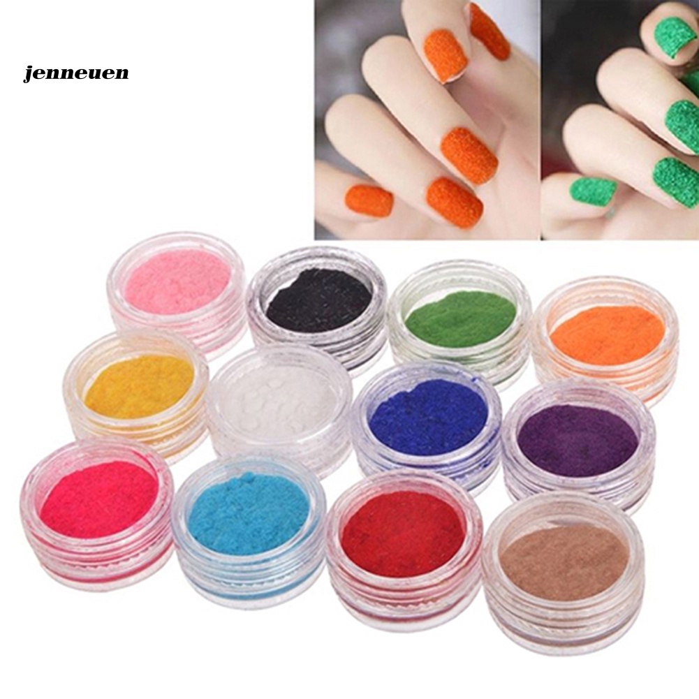 [Hàng mới về] Set 12 hũ bột trang trí móng phong cách nghệ thuật