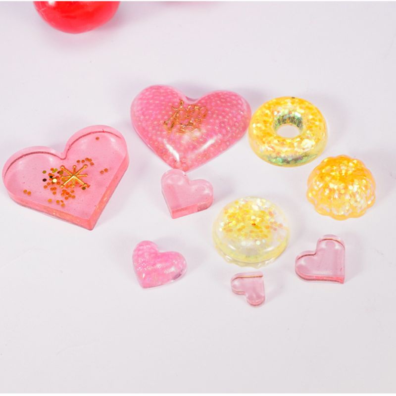 Khuôn Silicone Hình Trái Tim Dùng Làm Kẹo Thủ Công Diy