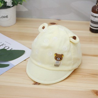Mũ lưỡi trai m005-gấu vàng cho bé từ 0-1t sơ sinh
