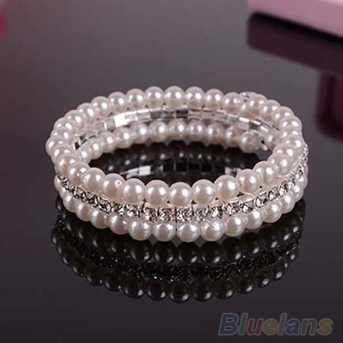 2 Hàng Ngọc Trai Giả Màu Trắng