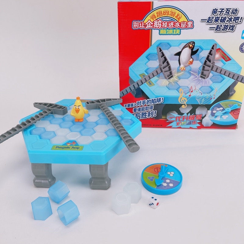 🐧HOT🐧Trò Chơi Đập Chim Cánh Cụt Vui Nhộn Cho Bé-Có Nhạc-Đồ Chơi Đập Phá Ô Băng Foxi Giải Cứu Chim Cánh Cụt