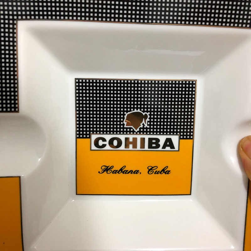 Gạt tàn xì gà 2 điếu Cohiba size lớn