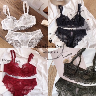 - đồ lót ren không đệm - set đồ lót ren có gọng - bộ đồ lót ren sexy - bộ đồ lót ren không đệm mút
