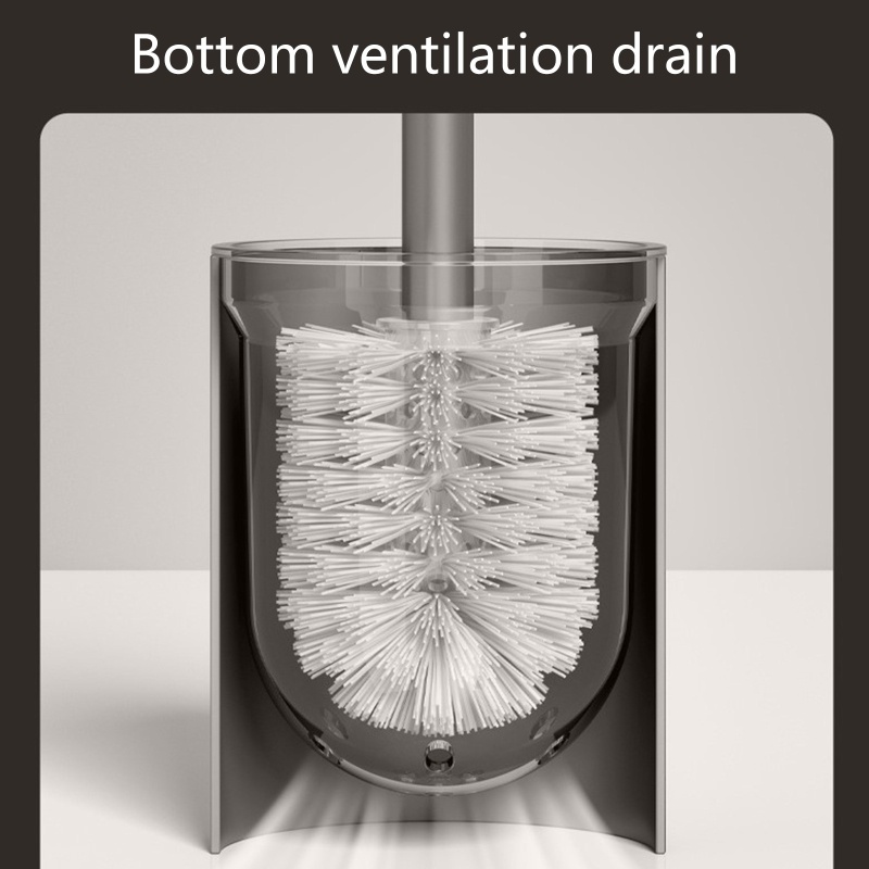 Bàn Chải Vệ Sinh Toilet Có Tay Cầm Chống Trượt Và Giá Đỡ Tiện Dụng