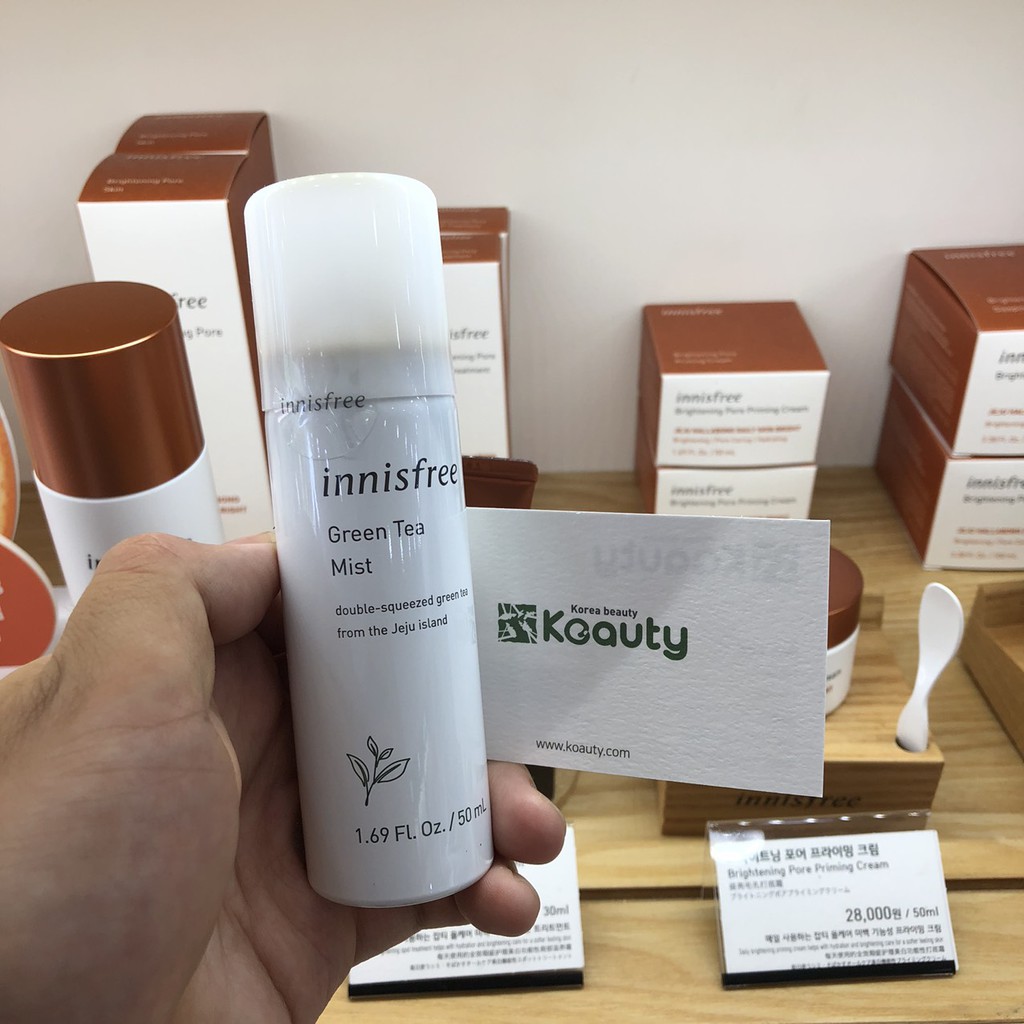 Xịt khoáng trà xanh dưỡng ẩm Innisfree Green tea Mist