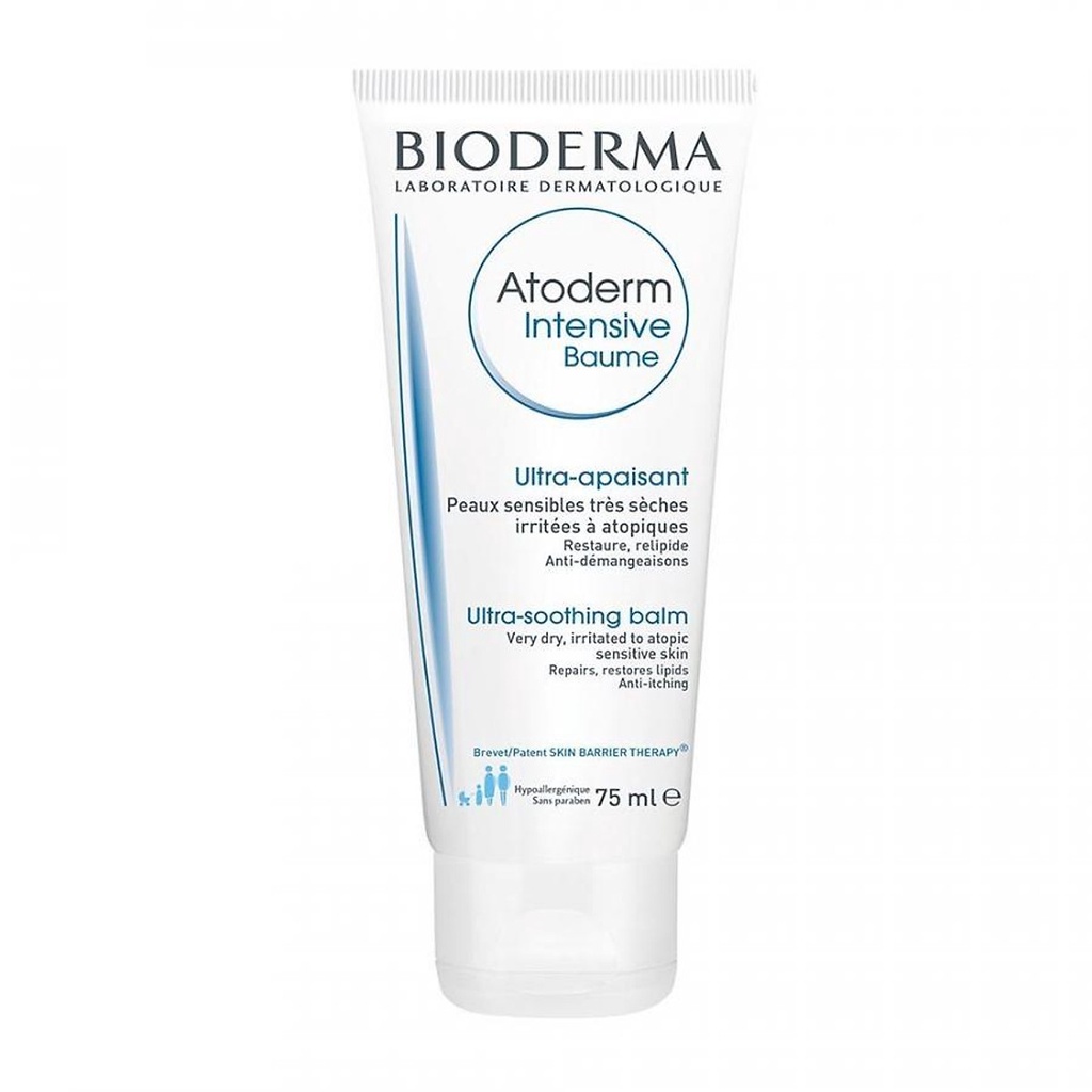 Kem dưỡng ẩm, làm dịu dành cho da khô, nhạy cảm, da chàm dị ứng Bioderma Atoderm Intensive Baume 75ml