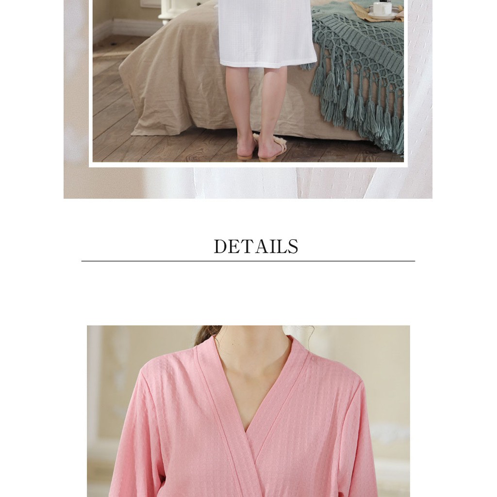 Áo choàng tắm thắt dây cột eo sang trọng cotton siêu mịn | BigBuy360 - bigbuy360.vn