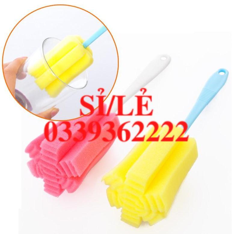 [ COCOLOVE ] set 5 que rửa cốc, chén, bình sữa nhiều màu  HAIANHSHOP