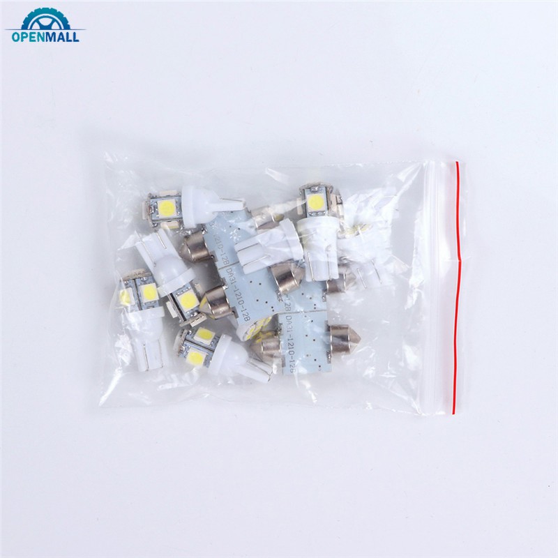 Bộ 13 đèn LED dùng đọc sách cho xe hơi T10 chuyên dụng