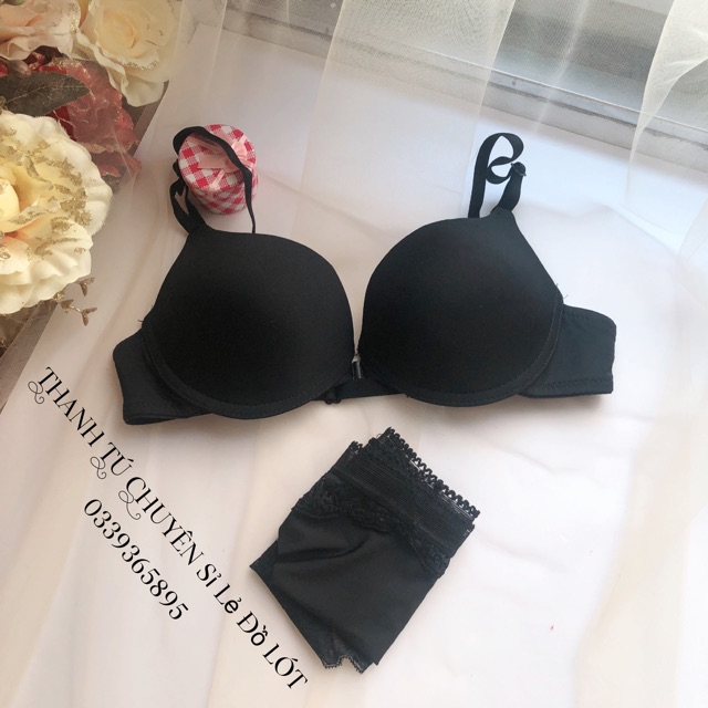 Bộ Đồ Lót nữ CharmAiry áo ngực nữ có mút nâng ngực, dây mảnh cài trước, Có Gọng 1501 | BigBuy360 - bigbuy360.vn
