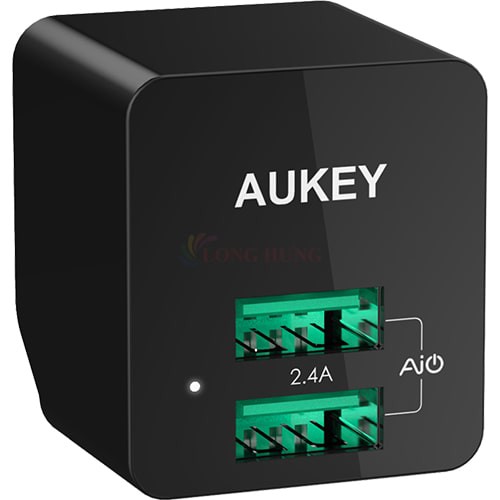 [Mã SKAMEL2912 giảm 10% đơn 250K] Cốc sạc Aukey 2USB 2.4A PA-U32 - Hàng chính hãng