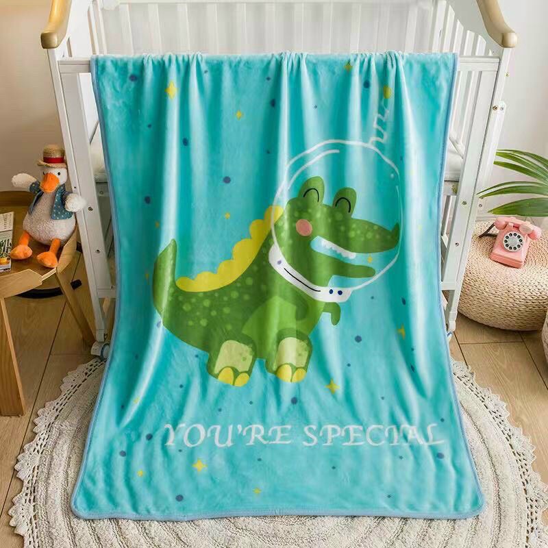 Chăn lông tuyết 2 lớp mềm mịn cho bé 100x140cm