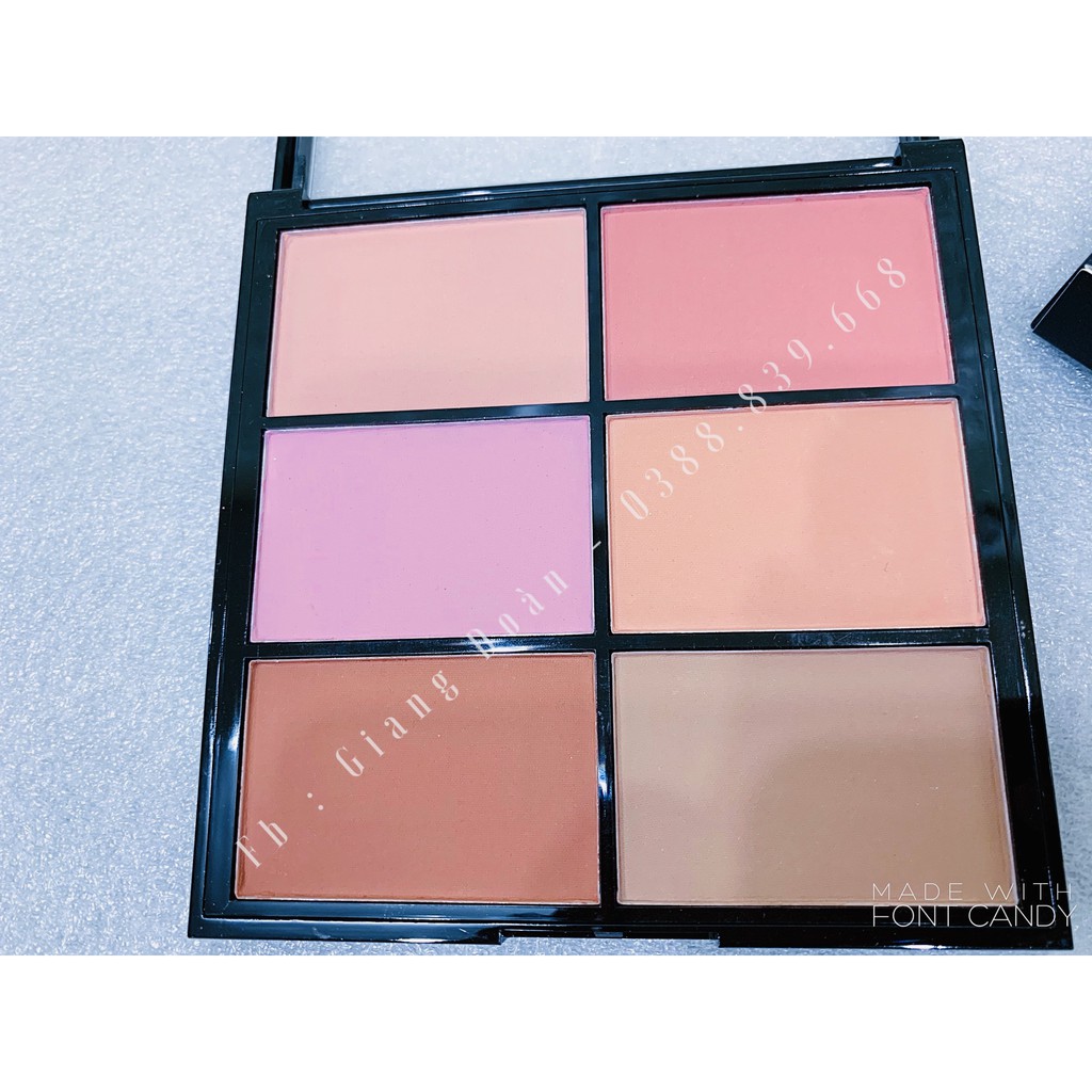 Bảng má guicami 6 ô Chất phấn mịn bám màu tốt | BigBuy360 - bigbuy360.vn