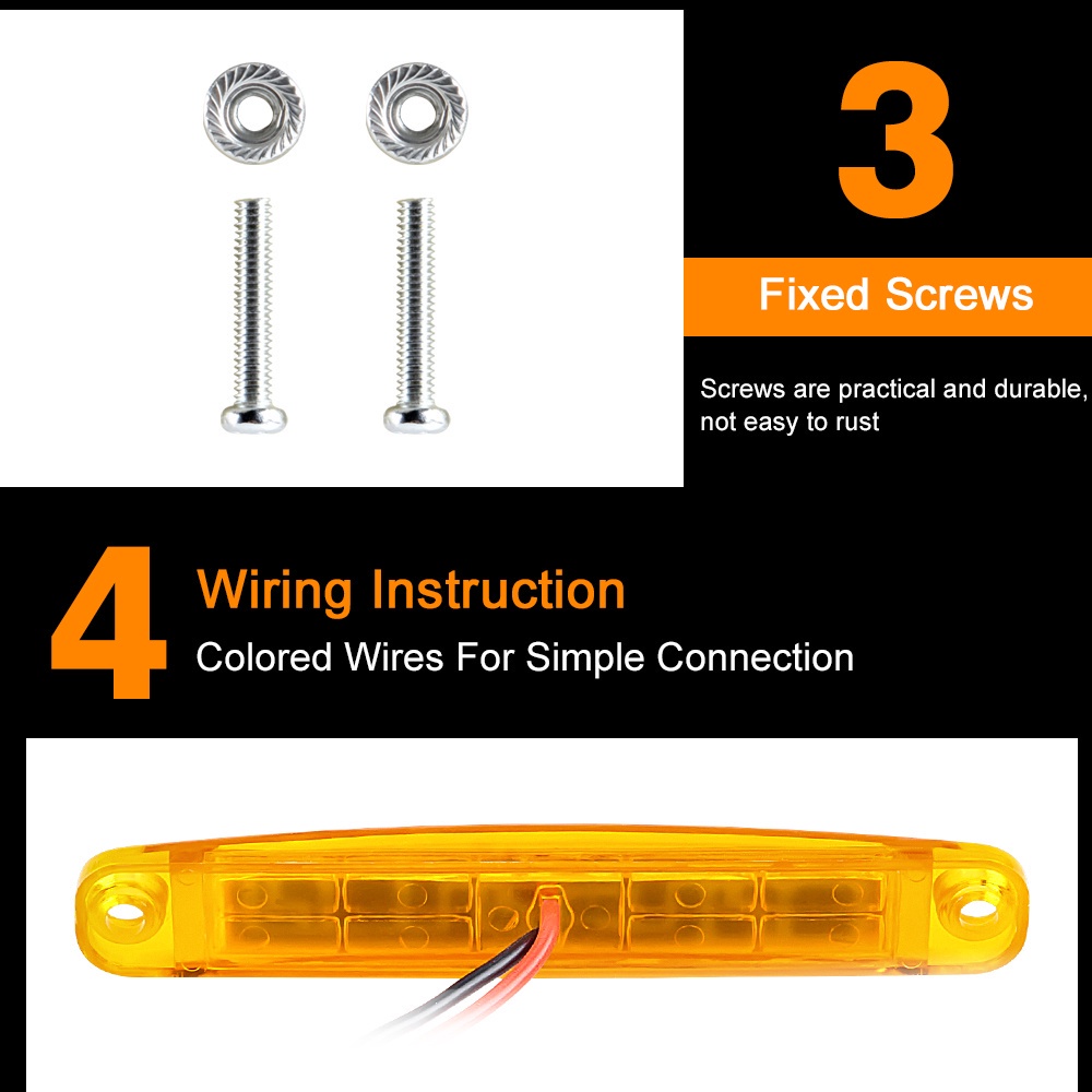 Đèn led Tín Hiệu 12V-24V 9 Bóng Cho Xe Hơi