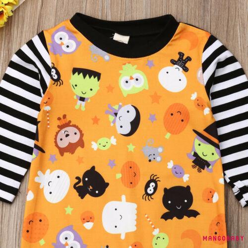 Áo Liền Quần Tã In Hình Bí Ngô Halloween Đáng Yêu Cho Bé