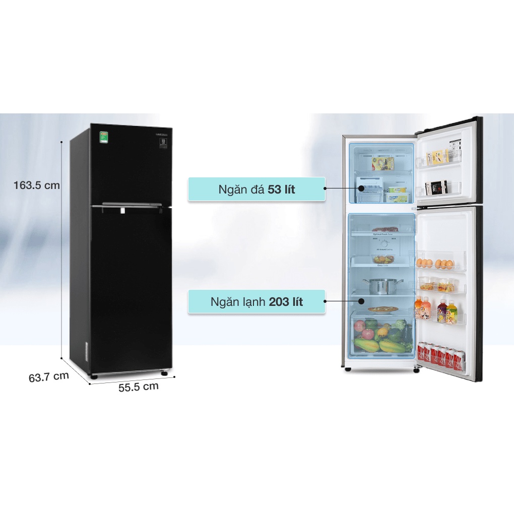Tủ lạnh Samsung Inverter 256 lít RT25M4032BU/SV 2020 - Showroom Tivi TPHCM