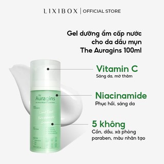 Gel dưỡng ẩm ngừa mụn, giảm thâm The Auragins Skin Rescue Brightening Gel Cream 100ml