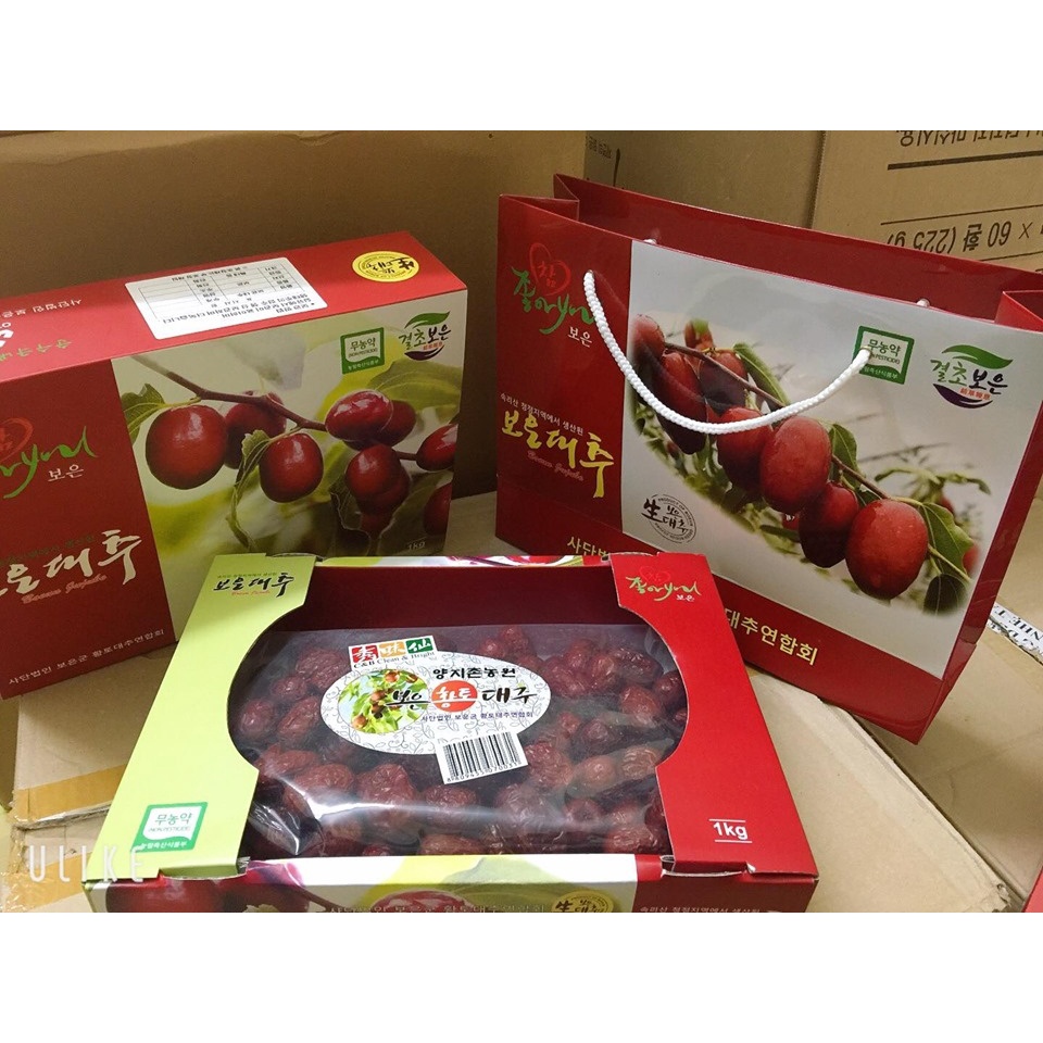 Táo đỏ Hàn Quốc Sấy Khô (tặng kèm túi)