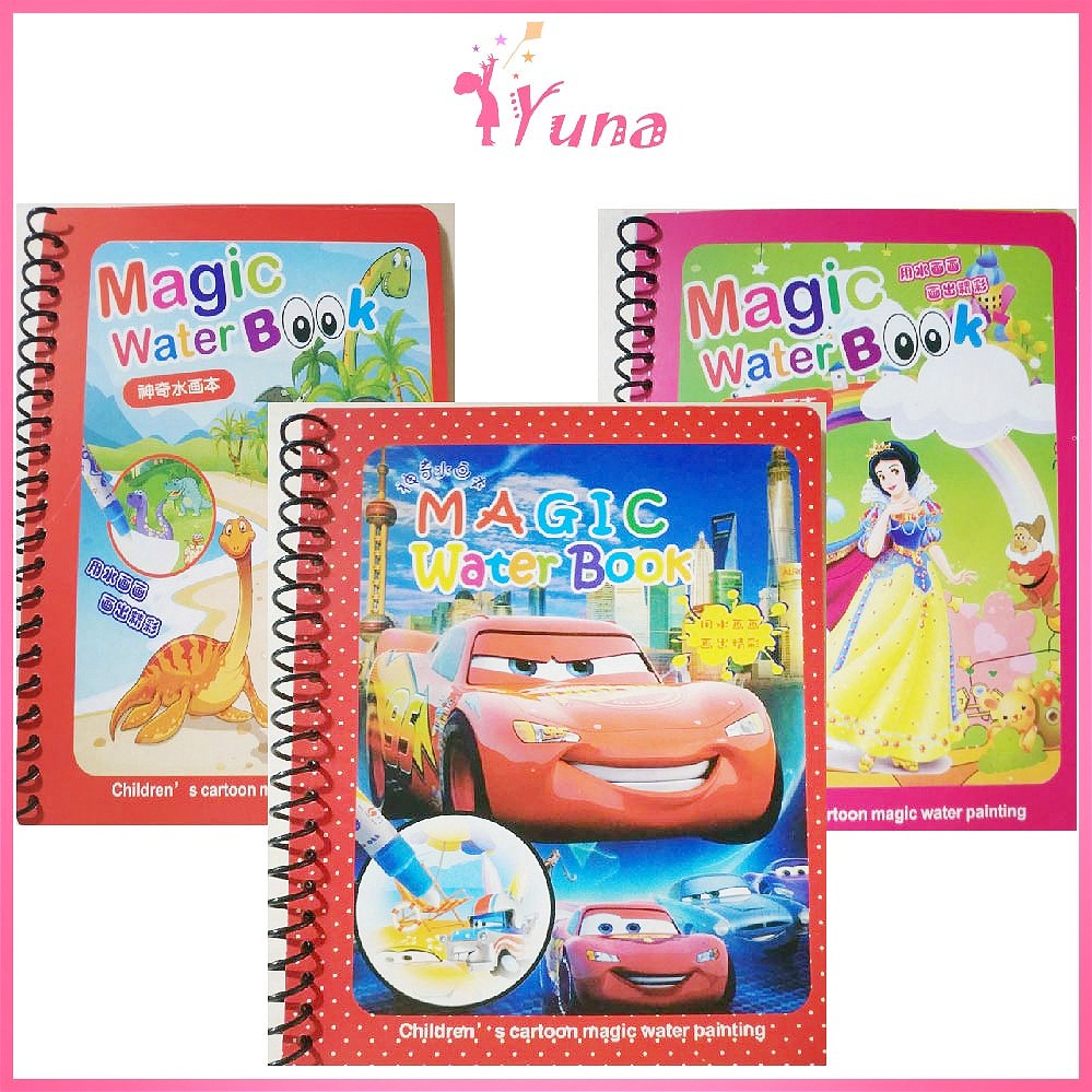 Đồ Chơi Tranh Tô Màu Nước Ma Thuật Đa Dạng Chủ Đề - Sách Nước Tô Màu Ma Thuật Cho Bé