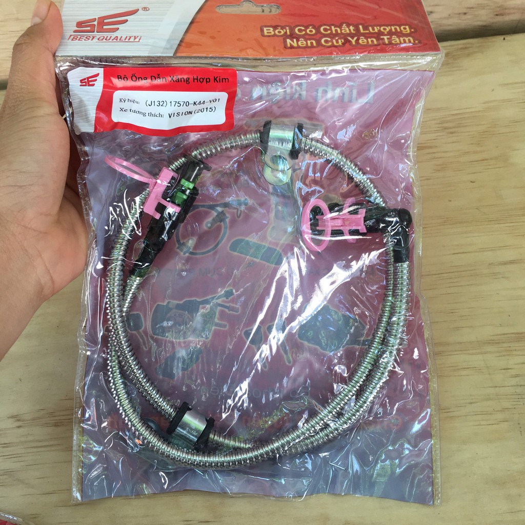 Dây dẫn xăng xe, 🔥🔥GIÁ CỰC SỐC🔥 ống dẫn xăng xe có bọc thép xe máy Honda Vision phun xăng điện tử