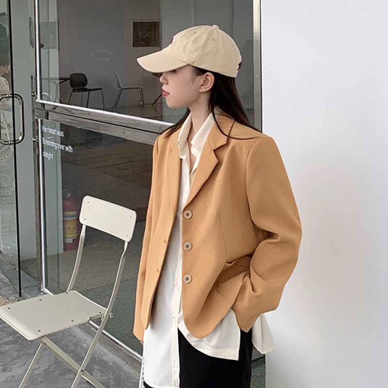 (Hàng Đẹp)Ảnh thật 5 hình cuối-2W95.Áo blazer dáng ngắn trẻ trung phong cách Hàn Quốc | BigBuy360 - bigbuy360.vn