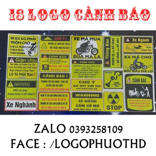 TEM CẢNH BÁO DÁN XE