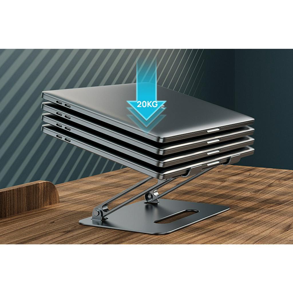 Giá Đỡ Laptop Khung Nhôm HyperWork L1 Cao Cấp - Phù Hợp Cho Laptop Từ 11 - 17,3 inch