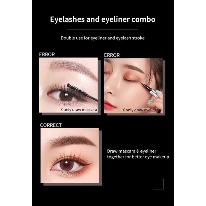 Mascara QIC chống thấm nước và mồ hôi lâu trôi thiết kế hai đầu tiện dụng | BigBuy360 - bigbuy360.vn