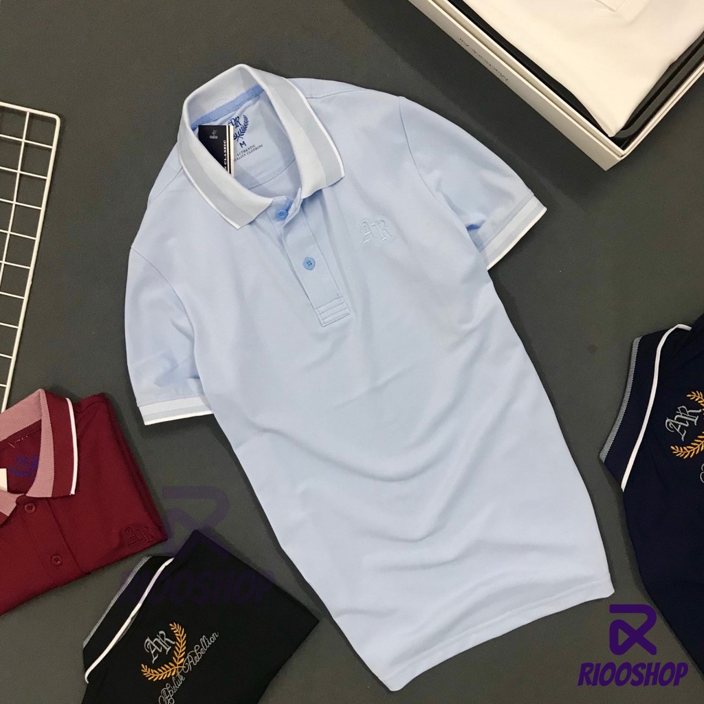 Áo polo nam, áo nam có cổ thun vnxk vải dày, đẹp, đơn giản, form regular, cao cấp, tay ngắn, big size RIOOSHOP RSP002
