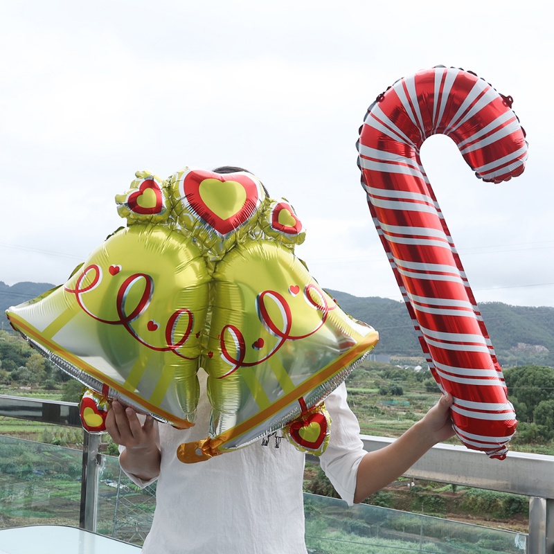Bong Bóng Màng Nhôm Hình Ông Già Noel / Người Tuyết Sáng Tạo Trang Trí Tiệc Giáng Sinh
