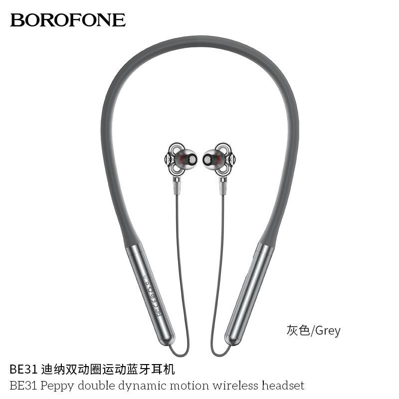 Tai nghe Bluetooth thể thao Borofone BE31 Peppy đôi năng động - Hàng chính hãng - Bảo hành 12 tháng