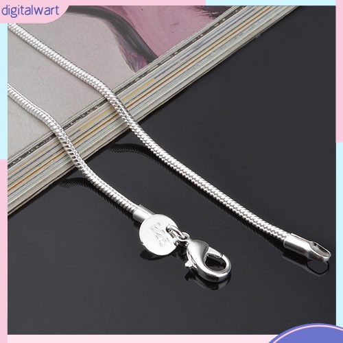 Dây chuyền bằng bạc 925 thiết kế đơn giản có khóa cho nữ