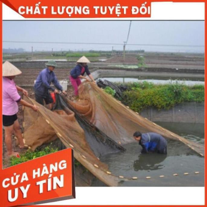 Lưới Vét Cá , Tôm cao cấp dài 10m 20m 30m , chất liệu Cước Polysete , mắt lưới 3li , túi dài 5m , 6m , độ bên 5 năm