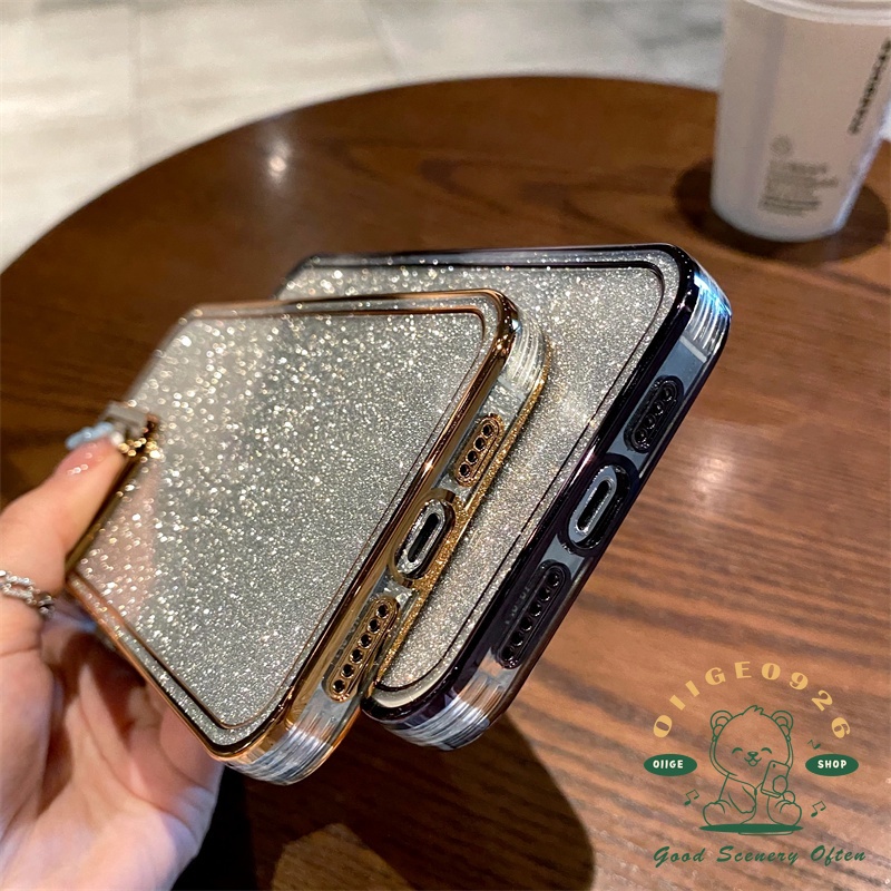 Ốp Điện Thoại TPU Mạ Điện Lấp Lánh Cho Iphone 13 12 11 Pro Max Xs Max Xr 8 7Plus