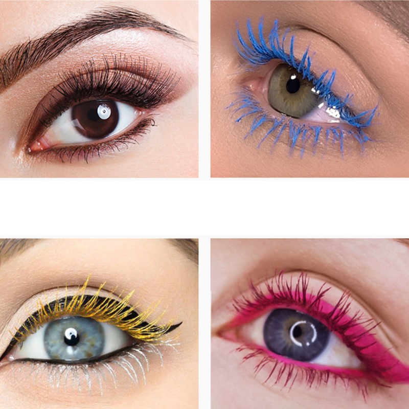 Brroa Set 9 Mascara Đầu Cọ Mịn Chống Thấm Nước Giúp Mi Cong Dài Tự Nhiên