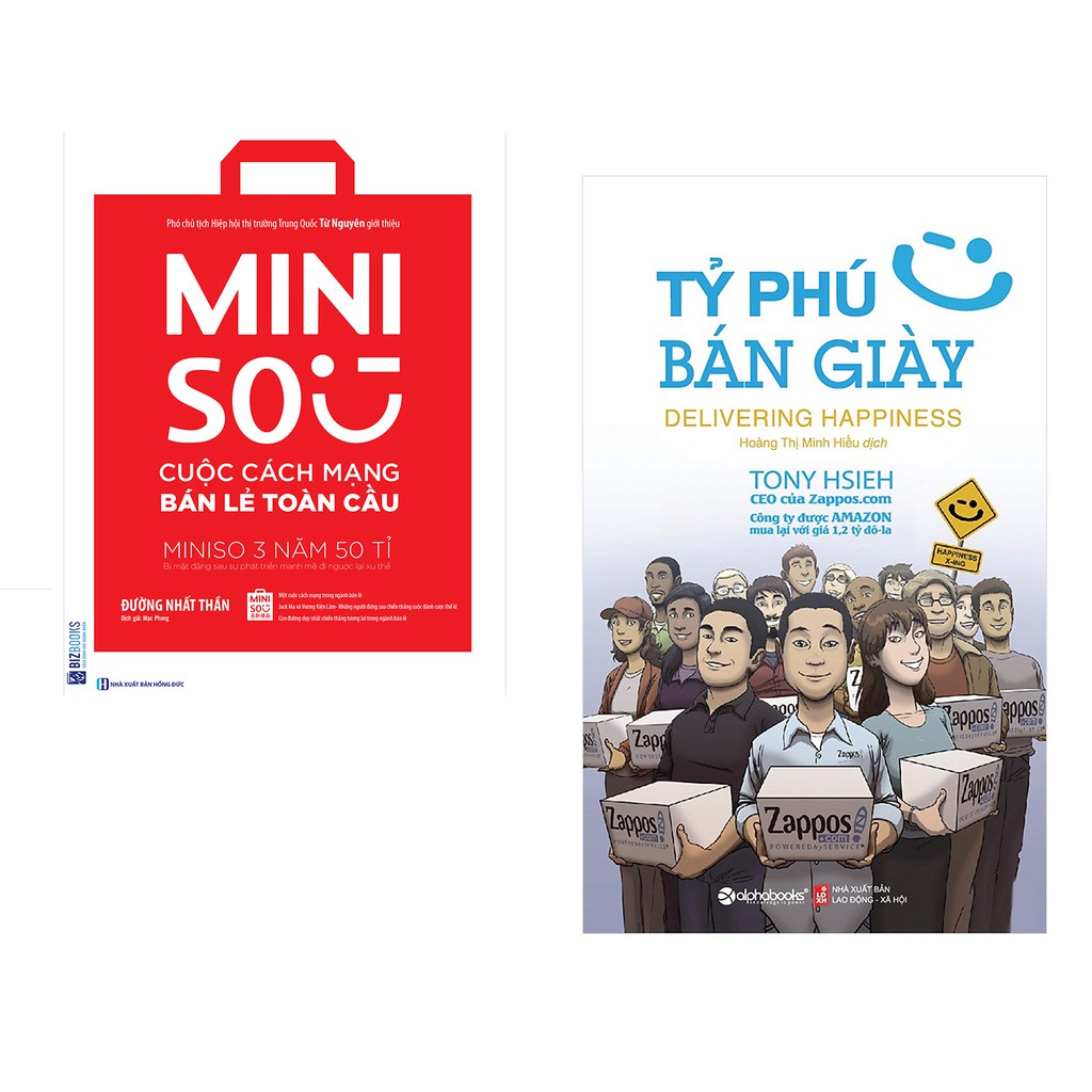 Sách - Combo hai cuốn: MINISO - Cuộc cách mạng bán lẻ toàn cầu+Tỷ Phú Bán Giày