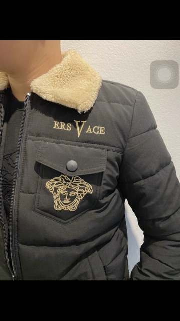 Áo phao Versaec cổ lông