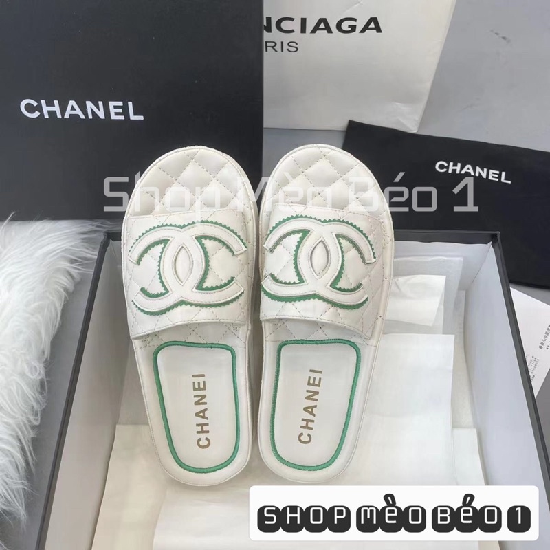 Dép cn quai logo ngang fullbox fullbox hàng quảng châu cao cấp