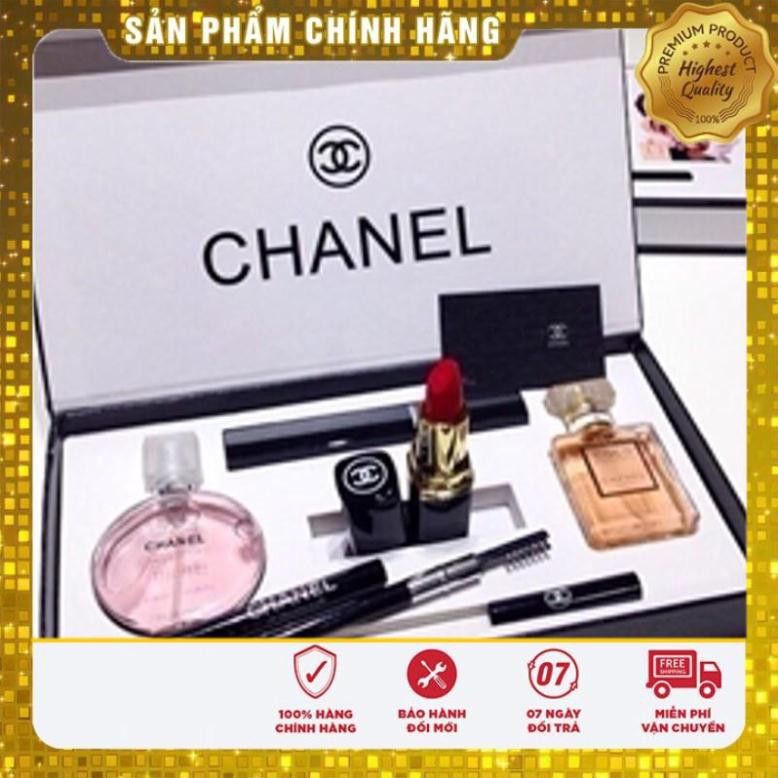 [CHÍNH HÃNG 100%] Bộ trang điểm Chanel 5 món