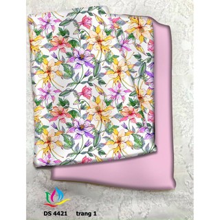 Vải Áo Dài Tằm Ý/ Lụa Nhật Hoa Đều Đẹp