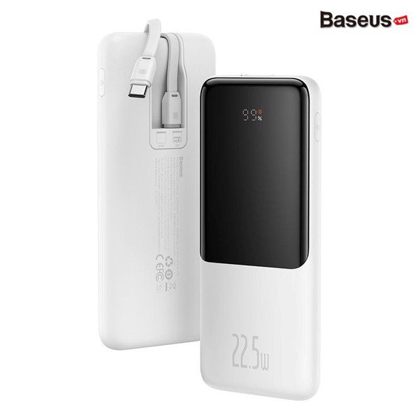 Pin Dự Phòng Sạc Nhanh Baseus Elf Digital Display Fast Charge Power Bank 10000mAh 22.5W