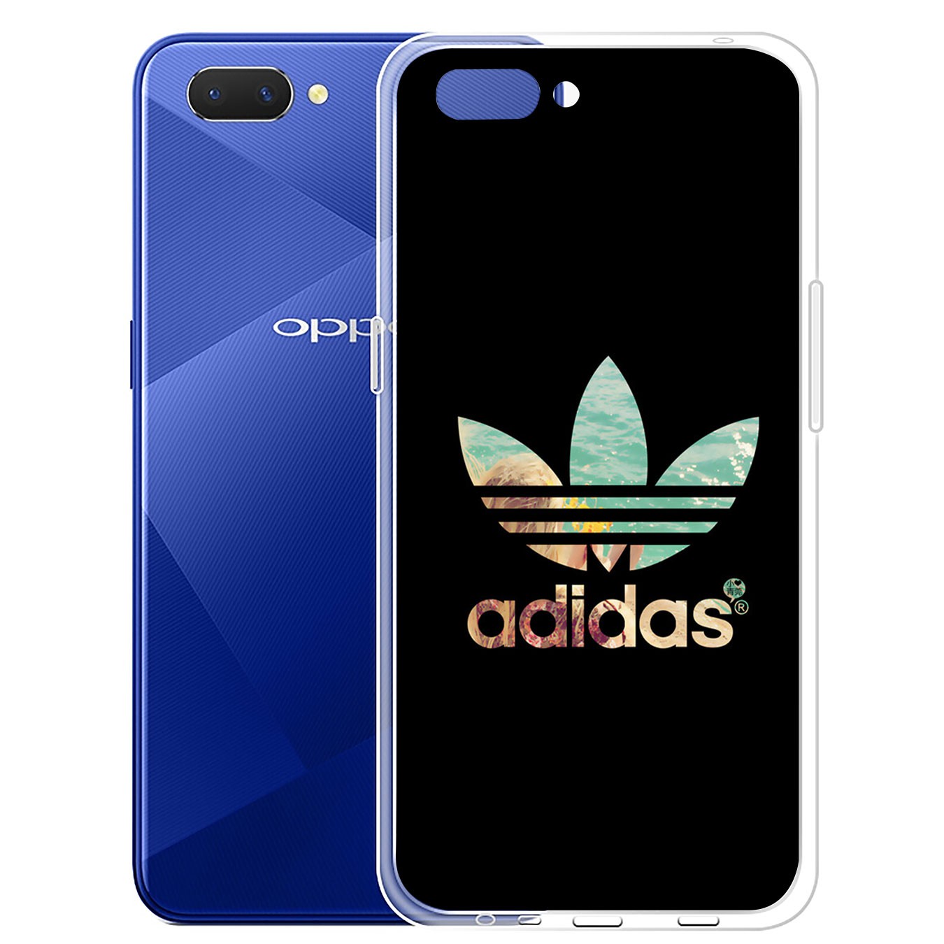 Ốp lưng silicon họa tiết logo Adidas cho Samsung Galaxy A71 A70 M20 A6 Plus A7 A8 A9 2018 A6+ S7 Edge