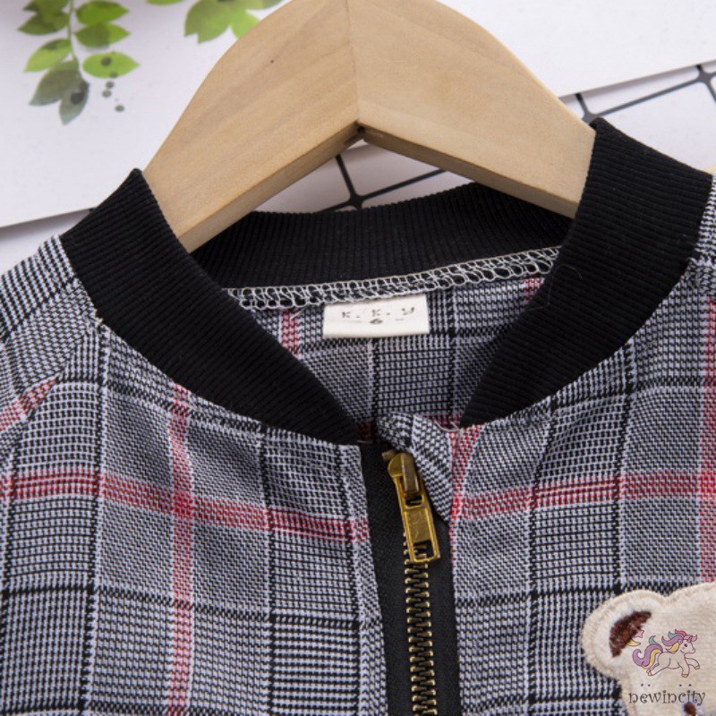 Set Áo Thun Tay Ngắn &amp; Quần Short Caro Cho Bé Trai