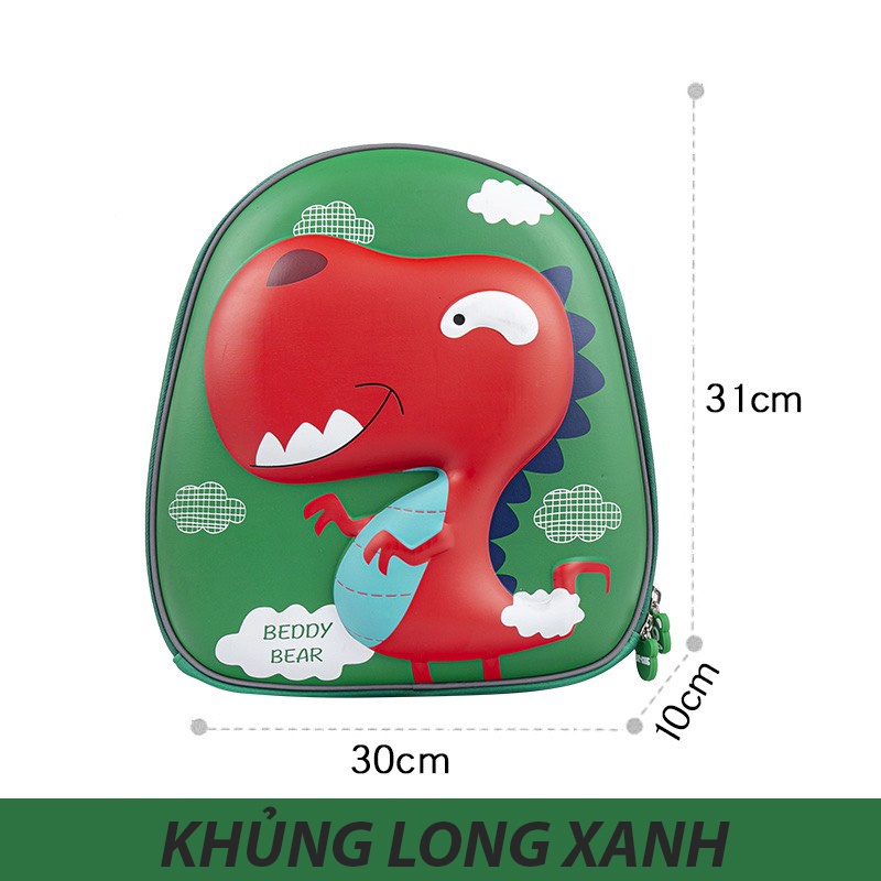 Balo BEDDYBEAR dành cho bé từ 2 tuổi, Thiết kế cao cấp. họa tiết 3D, dây cài chống thất lạc cao cấp Chính hãng