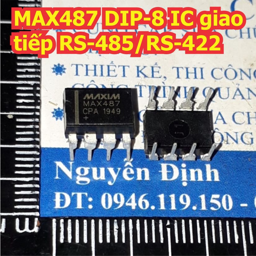 5 con MAX487 DIP-8 IC giao tiếp RS-485/RS-422 kde3057