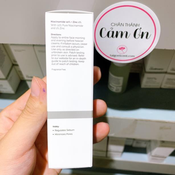 (AUTH) Tinh chất giảm mụn The Ordinary Niacinamide 10% + Zinc 1% ( 30mL ) | BigBuy360 - bigbuy360.vn