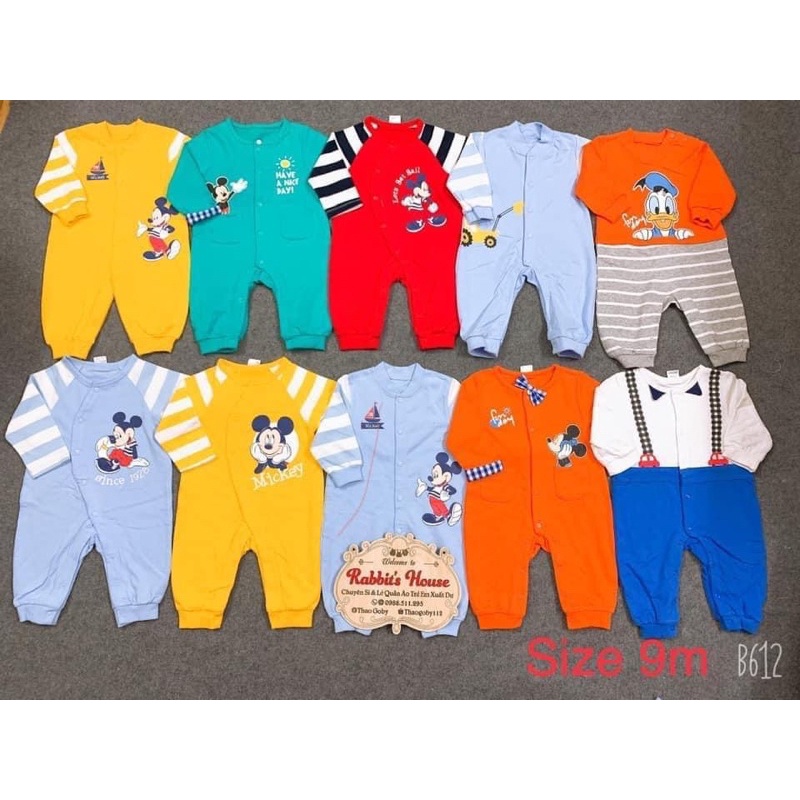 Body Nỉ Da Cá Disney cho bé (5-14kg)- Chọn Mẫu