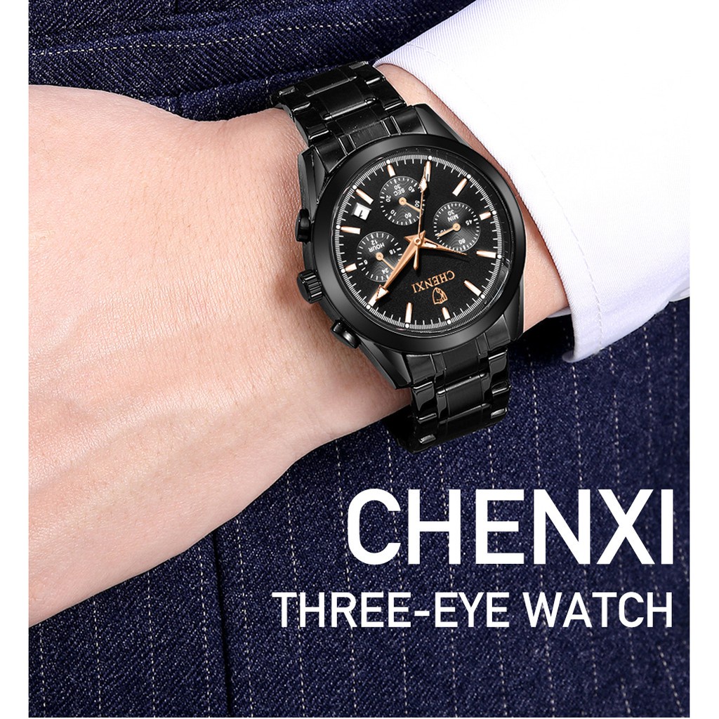 Đồng Hồ Đeo Tay Chexi Chống Thấm Nước Bằng Thép Không Gỉ Sang Trọng Cho Nam