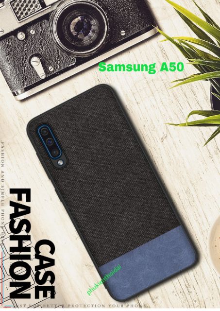 Ốp lưng Samsung Galaxy A50 /A50s / A30s dùng chung chống sốc Vải Da mềm cao cấp